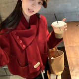 Women Knitwear Autumn Winter Sweater Loose Sweater