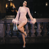 Women Dresses Mesh Dress Sexy Dress (Bla0420)