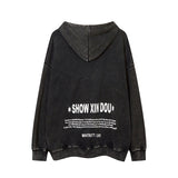 Men Hoodie Washed Old Hooded Hoodie