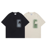 Men T Shirt Casual Couple Short Sleeve T-shirt Hip Hop Retro Half Sleeve T-shirt