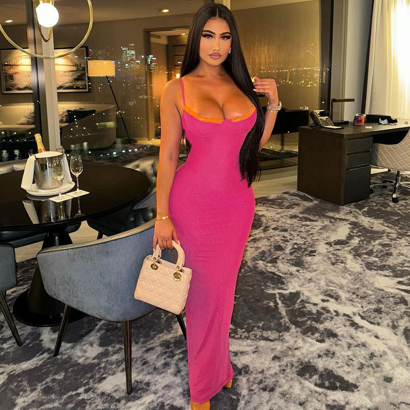 Women Dresses Summer Sexy Lace Sling Dress
