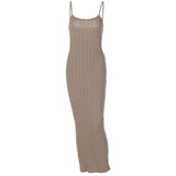 Women Dresses Winter Sexy Backless Cutout Sling Dress