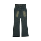 Men Jeans Men's and Women's Washed Distressed Retro Loose Casual Trousers