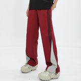 Women Sweatpants Retro Overalls Men's and Women's Loose Wide-Leg Pants Casual Pants