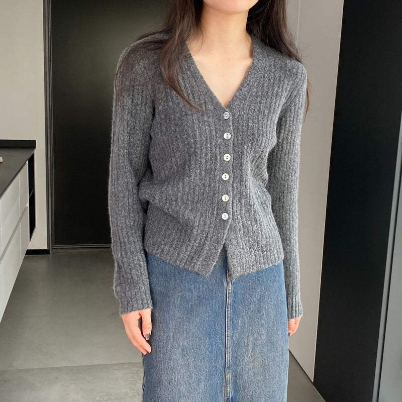 Women Cardigan Sweater Spring Cardigan Coat V-neck Buttons Sweater Coat Y948