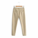 Women Sweatpants Slim-Fitting Straight Pants Suit Pants