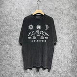 Amiri T-shirt Washed and Worn Retro Short Sleeve T-shirt