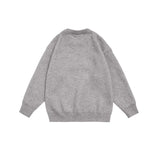 Unisex Sweater Autumn Steel Print Font Sweater