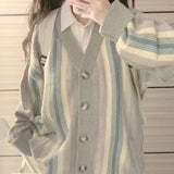 Women Knitwear Fall/Winter V-neck Sweater Coat Female Loose Knitted Cardigan
