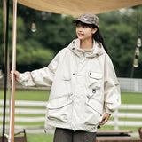 Unisex Hoodie Autumn Windproof Hood Coat