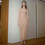 Women Dresses V-neck Strap Long Dress