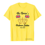 Inspired by Queen's Platinum Jubilee 2022 Elizabeth 70 Years T-shirt Logo Printing