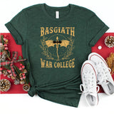 Fourth Wing Basgiath War College T-shirt Retro Dragon