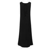 Women Dress Spring Vest Skirt Women Loose round Neck Dress