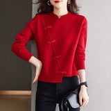 Women Knitwear Spring and Autumn Vintage Sweater Loose Sweater