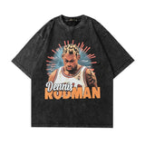 Men T Shirt Portrait Printing Half-Sleeve Base T-shirt Hip Hop