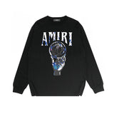 Amiri Long-Sleeve Shirt Personality Printing Stylish Casual
