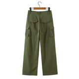 Women Sweatpants Casual Working Pants Loose-Fitting Wide-Leg Trousers