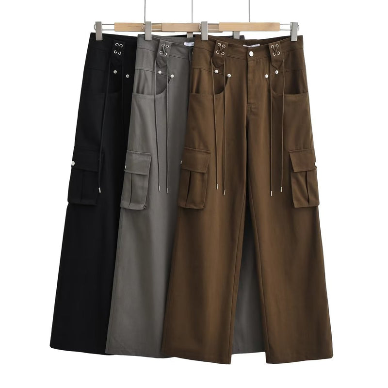 Women Sweatpants Fall Casual Trousers Loose Wide Leg Pants