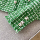 Women Woolen Coat Tweed Chanel Coat