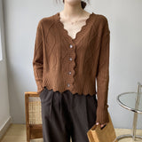 Women Cardigan Sweater Autumn Long Sleeve Cardigan 8t8190