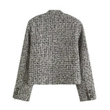 Women Woolen Coat Tweed Chanel Coat