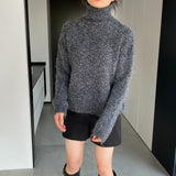 Women Winter Knitted Sweater Loose-Fitting Long Sleeve Sweater Sweater 1t8849