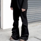MIJKO Men's Vintage Pants MIJKO Men's Women's Spring/Summer Hip Hop Trousers Wide Leg Flared Jeans