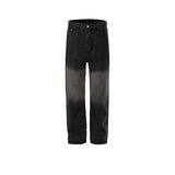MIJKO Men's Vintage Pants MIJKO Men's and Women's Wide Feet Washed Jeans