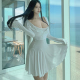 Women Dresses Women Dress Suit Cardigan Sling Dress