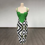Women's Evening Dress Sling Dress Sexy Backless Hip Skirt