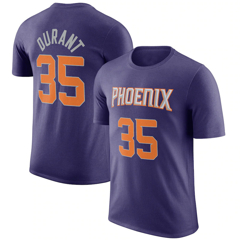 NBA T-Shirts NBAT Shirt Suns Durant Booker Paul Basketball Shirt Short Sleeve