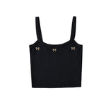 Women Tops Summer Butterfly Knitted Camisole