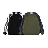 Unisex Sweater Autumn Raglan Sleeve Embroidered Sweater