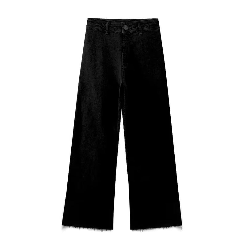 Women Sweatpants Straight Wide Leg Pants Loose Casual Jeans