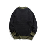 Unisex Sweater Winter Contrast Color Casual Knitwear