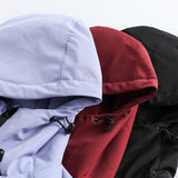Unisex Winter Cotton Coat Solid Color Multi-Pocket Function down Jacket