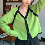 Women Knitwear Autumn V-neck Sweaters Cardigan