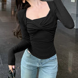 Women Tops Long Sleeve Top Fall/Winter Slim