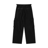 Men Sweatpants Three-Dimensional Multi-Pocket Straight Cargo Pants Men's Casual Sports Trousers