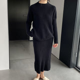 Women Knitted Two-Piece Set Autumn and Winter Suit Skirt Z822