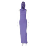 Women Dresses Summer Back Slit Sleeveless Dress