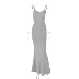 Women Dresses Spring Kardashian Skims Casual Sleeveless Slim Fit Camisole Dress
