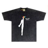 Gallery Dept T Shirts Tee Shirt Washed and Worn Short Sleeve T-shirt Blouse