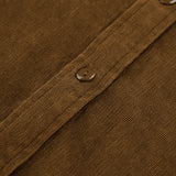 Women Trench Coat Corduroy Coat Autumn and Winter Long Sleeve Retro Long-Sleeved Fleece Sweater
