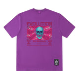 Men T Shirt Skull Fun US Dollar Printed Short Sleeve T-shirt