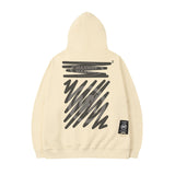 Men Hoodie Graffiti Printed Hoodie