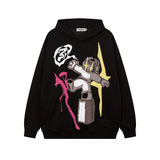 Men Hoodie Graffiti Foam Printed Hoodie Men's and Women's Hiphop Couple Casual Pullover