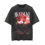 Washed Summer Vintage Printed T-Shirt Rap Men's and Women's Short Sleeves