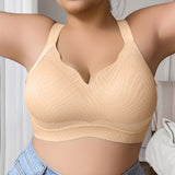 Full figure bra women's push-up lace